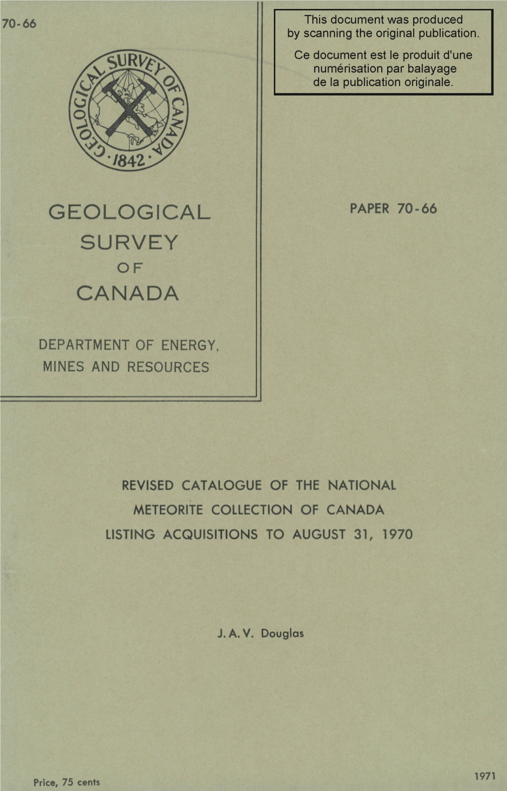 Geological Survey Canada