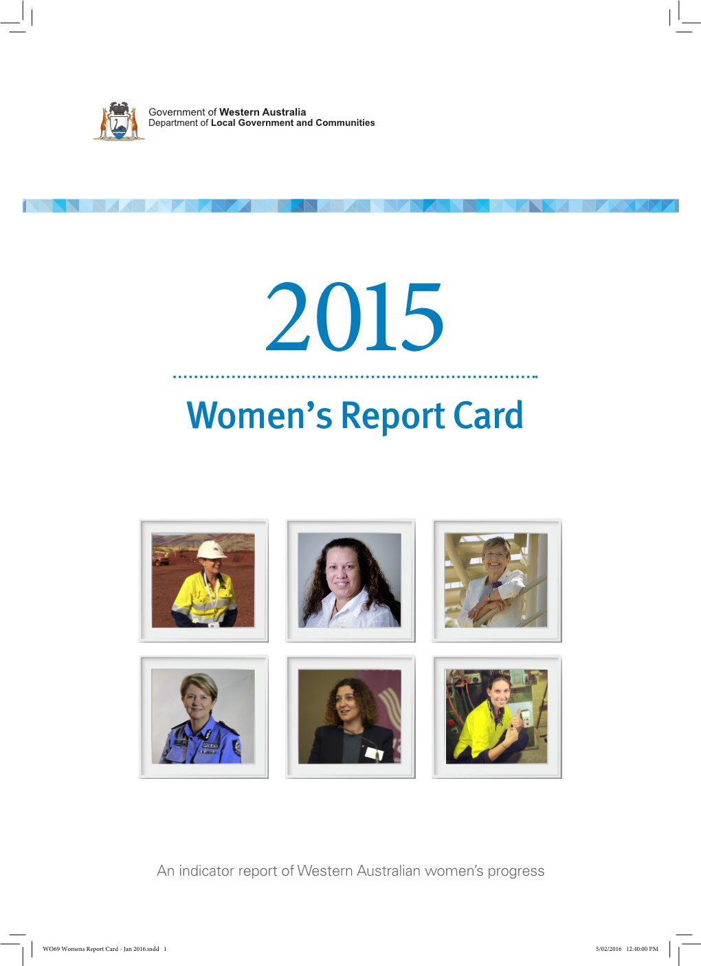 2015 Women's Report Card 3 December 2016 Origin