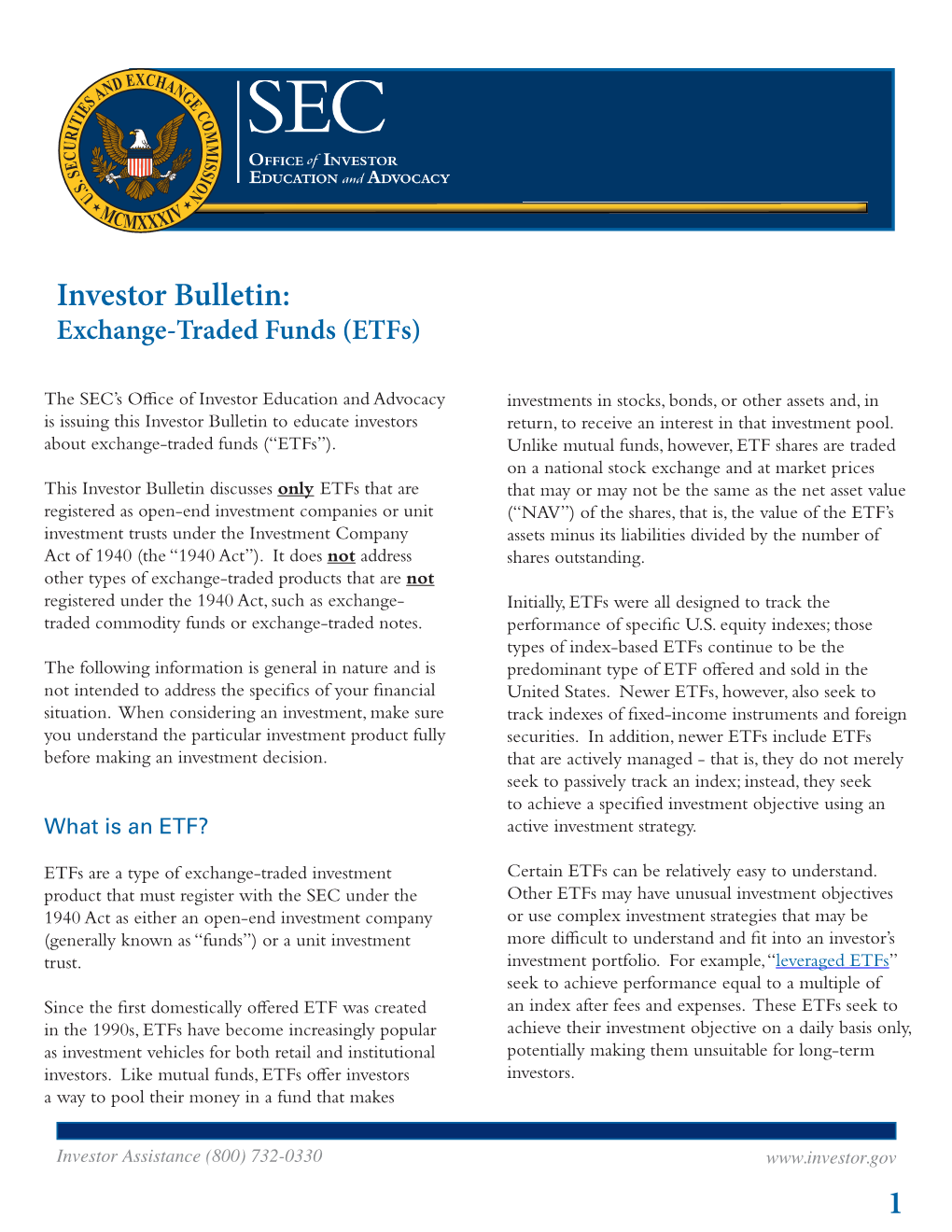 Exchange-Traded Funds (Etfs)