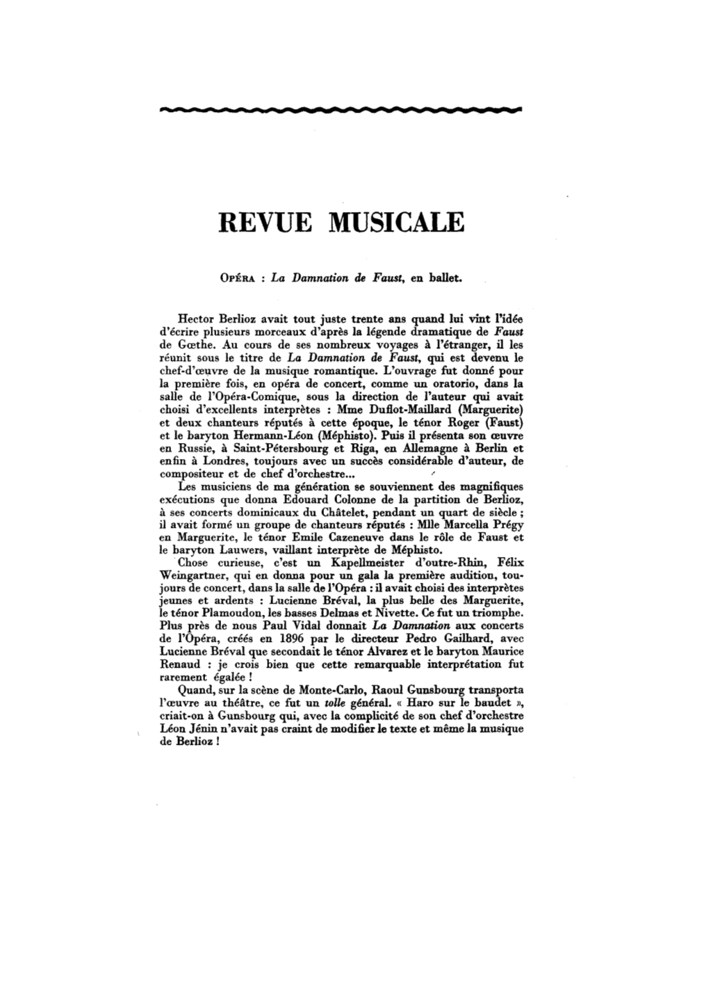 Revue Musicale