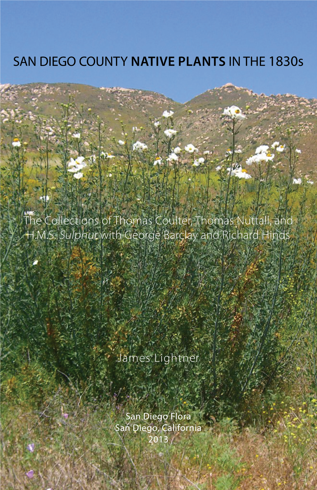 SAN DIEGO COUNTY NATIVE PLANTS in the 1830S