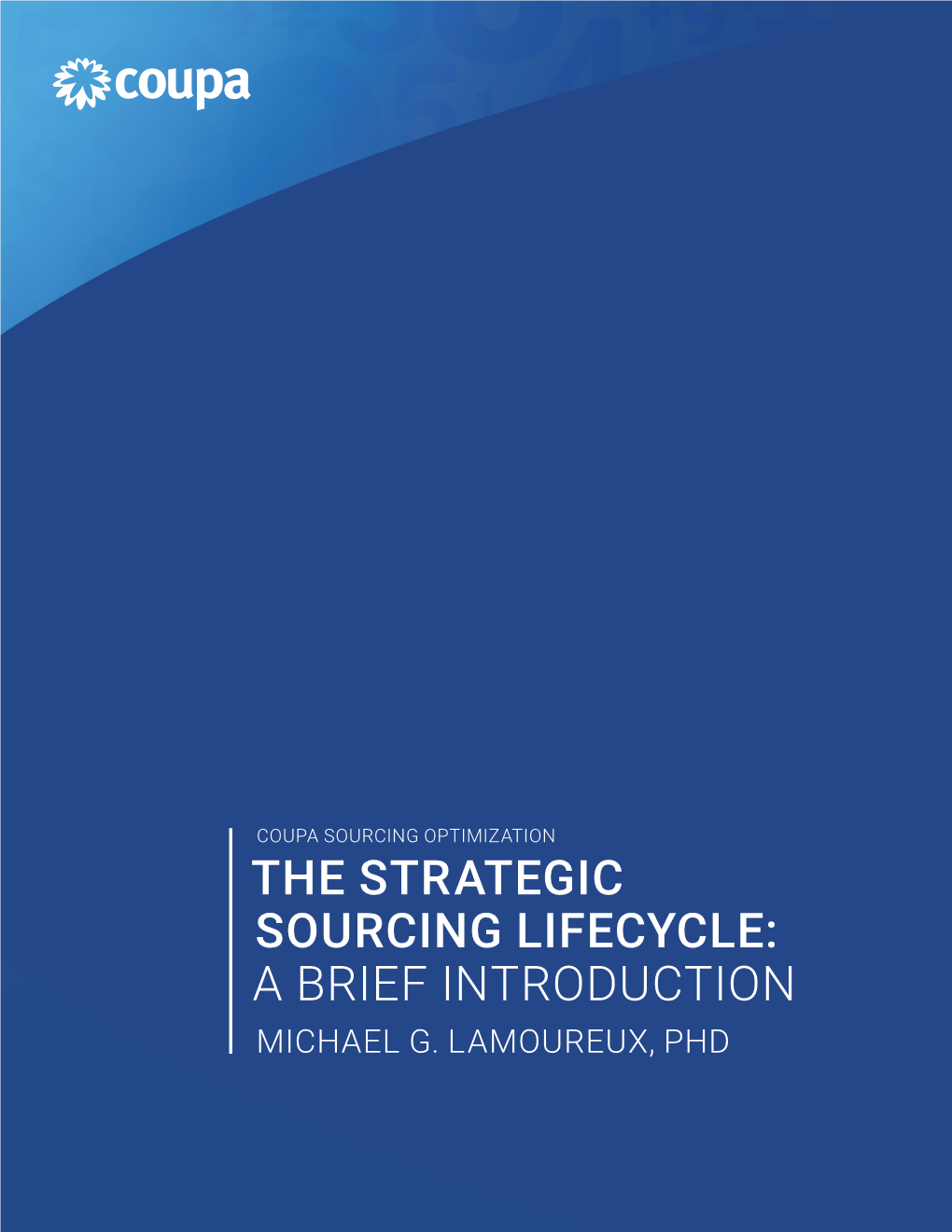 The Strategic Sourcing Lifecycle: a Brief Introduction Michael G