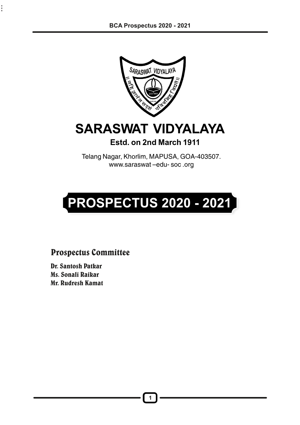 Prospectus 2020 - 2021