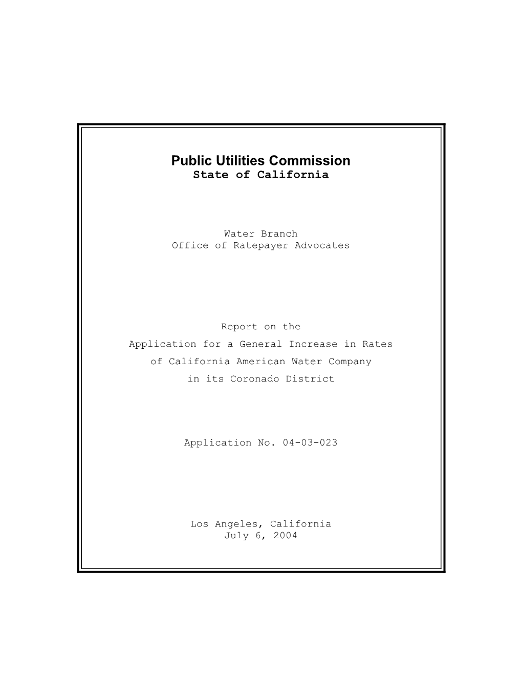 Public Utilities Commission s1