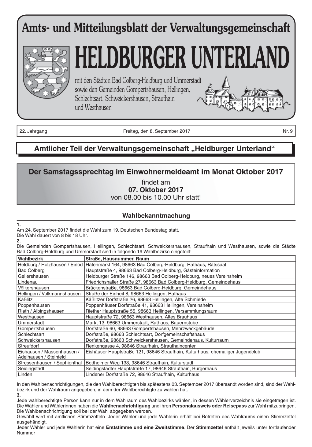 Amtsblatt Ausgabe 09