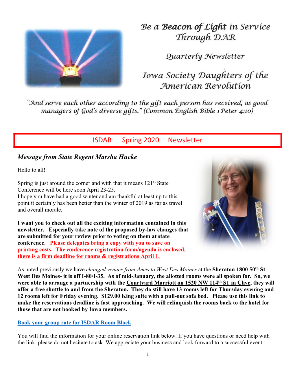 ISDAR Spring 2020 Newsletter