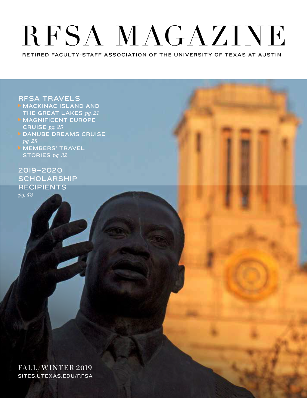 Rfsa Magazine Retired Faculty-Staff Association of the University of Texas at Austin