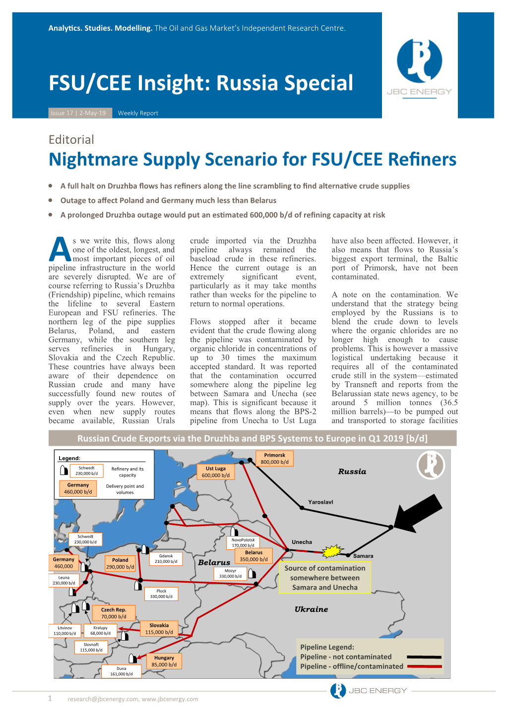 FSU/CEE Insight: Russia Special