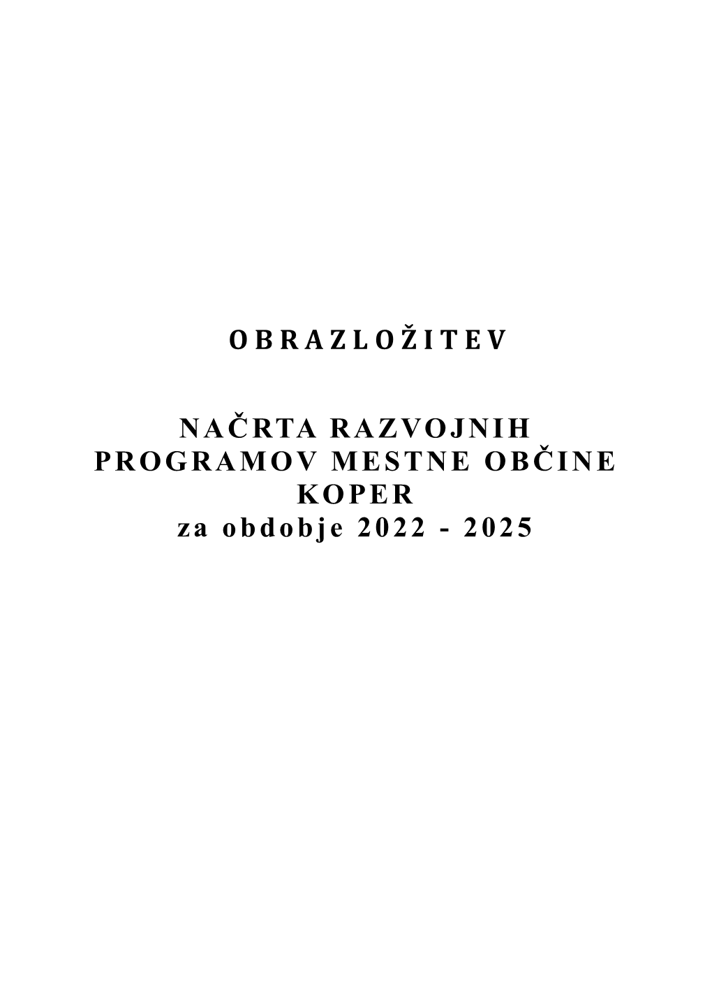 Obrazložitev NRP 2022-2025