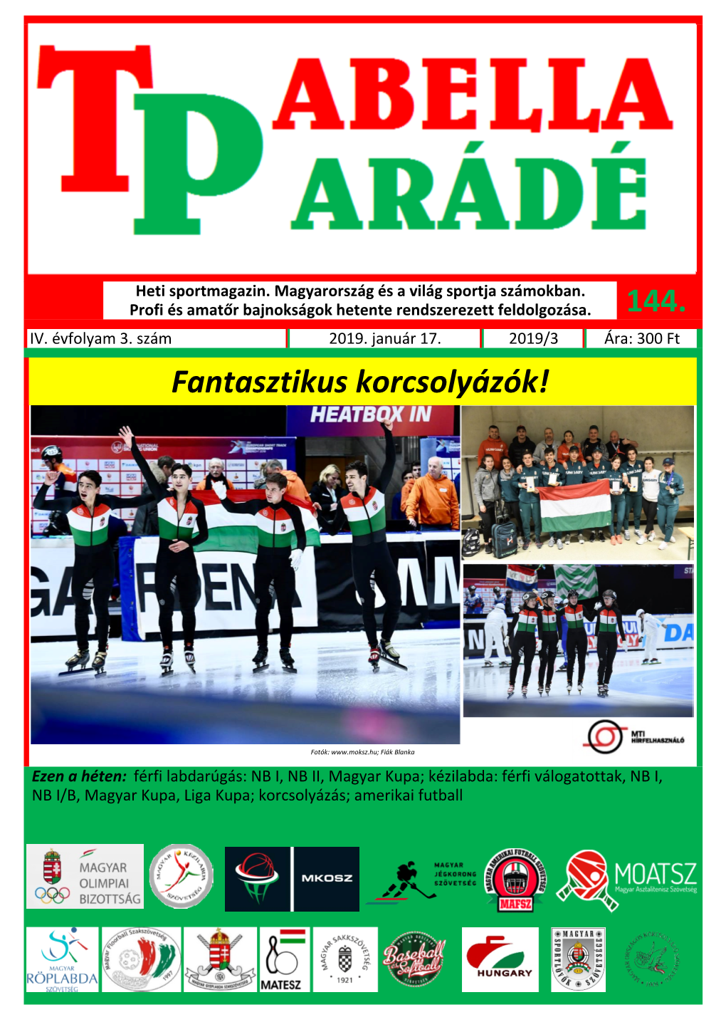 Tabellaparádé - Hetente Megjelenő Sportmagazin