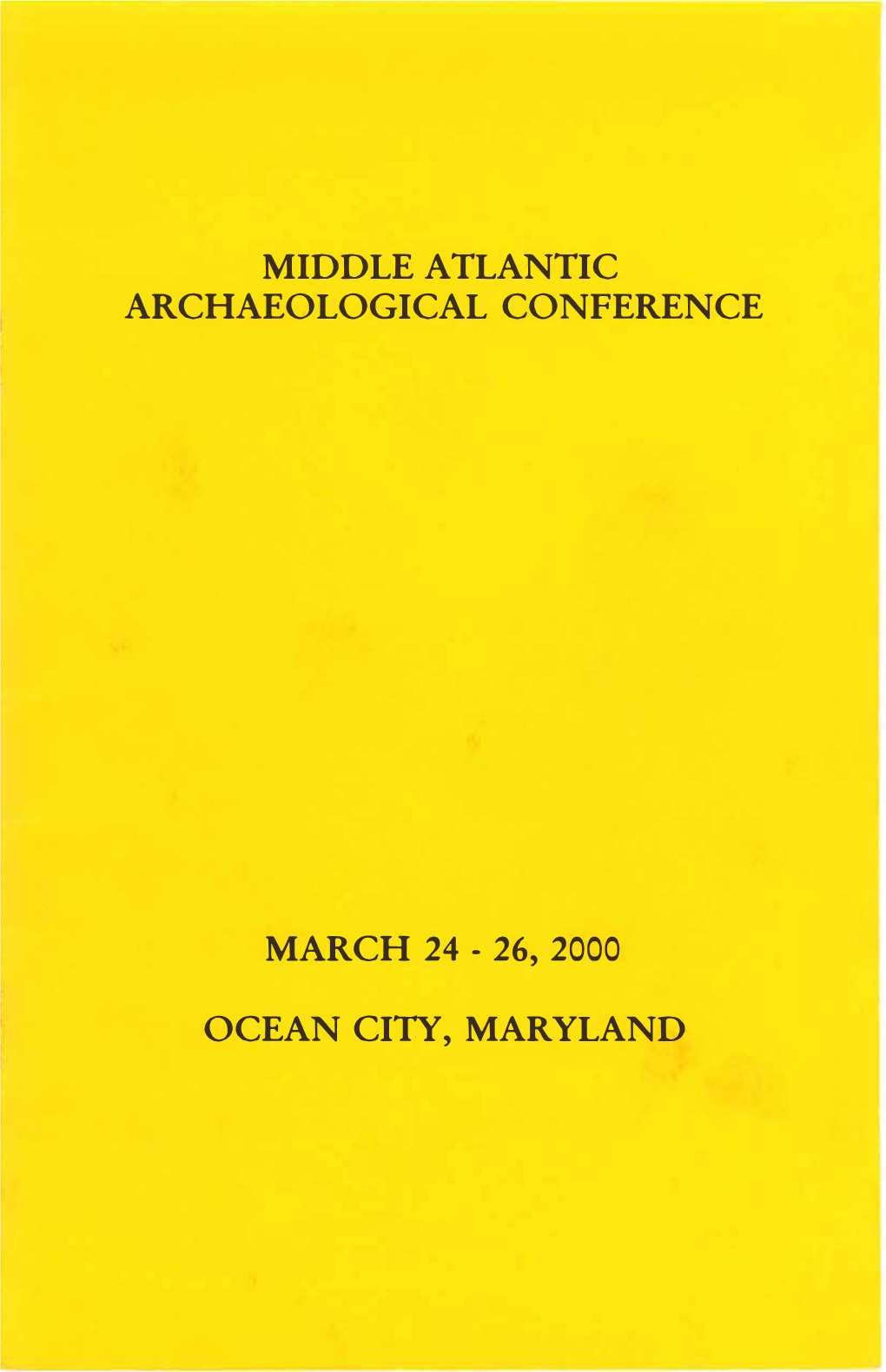 26, 2000 Ocean City, Maryland