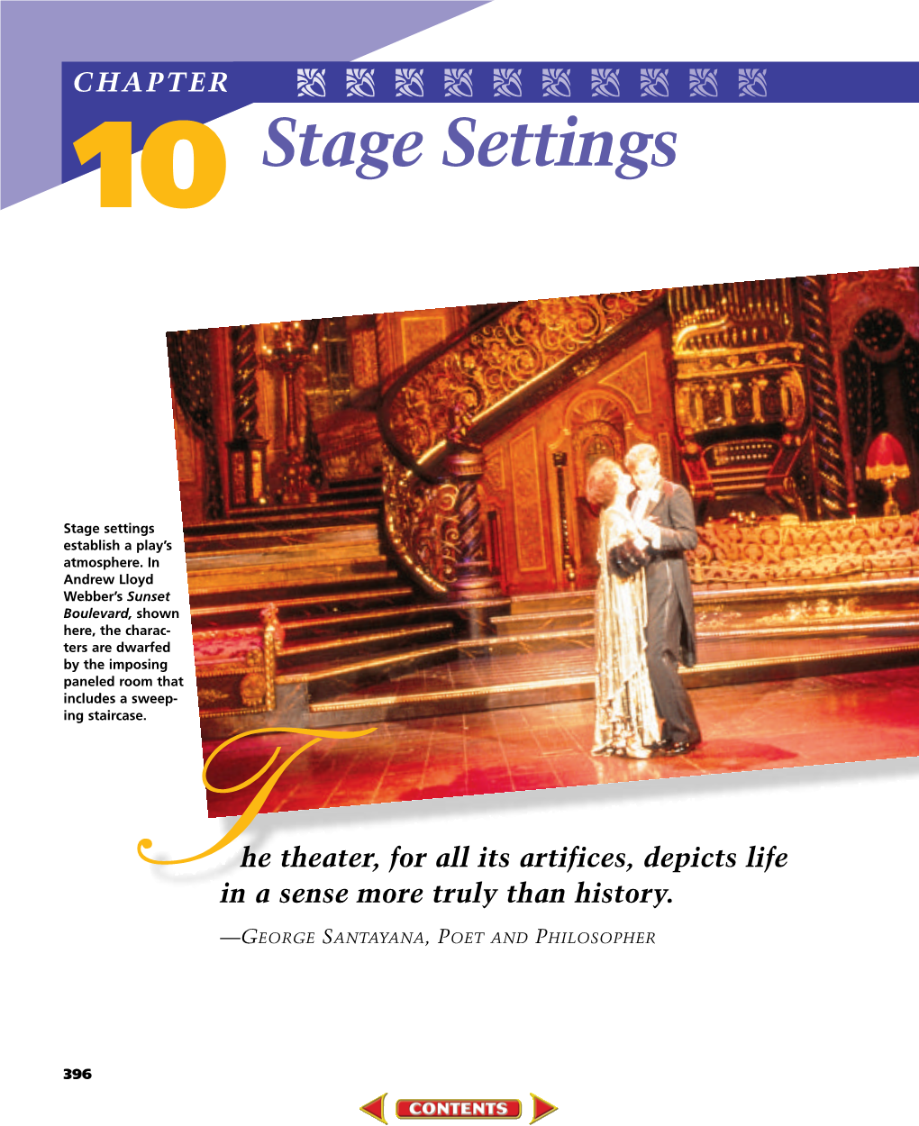 Chapter 10: Stage Settings