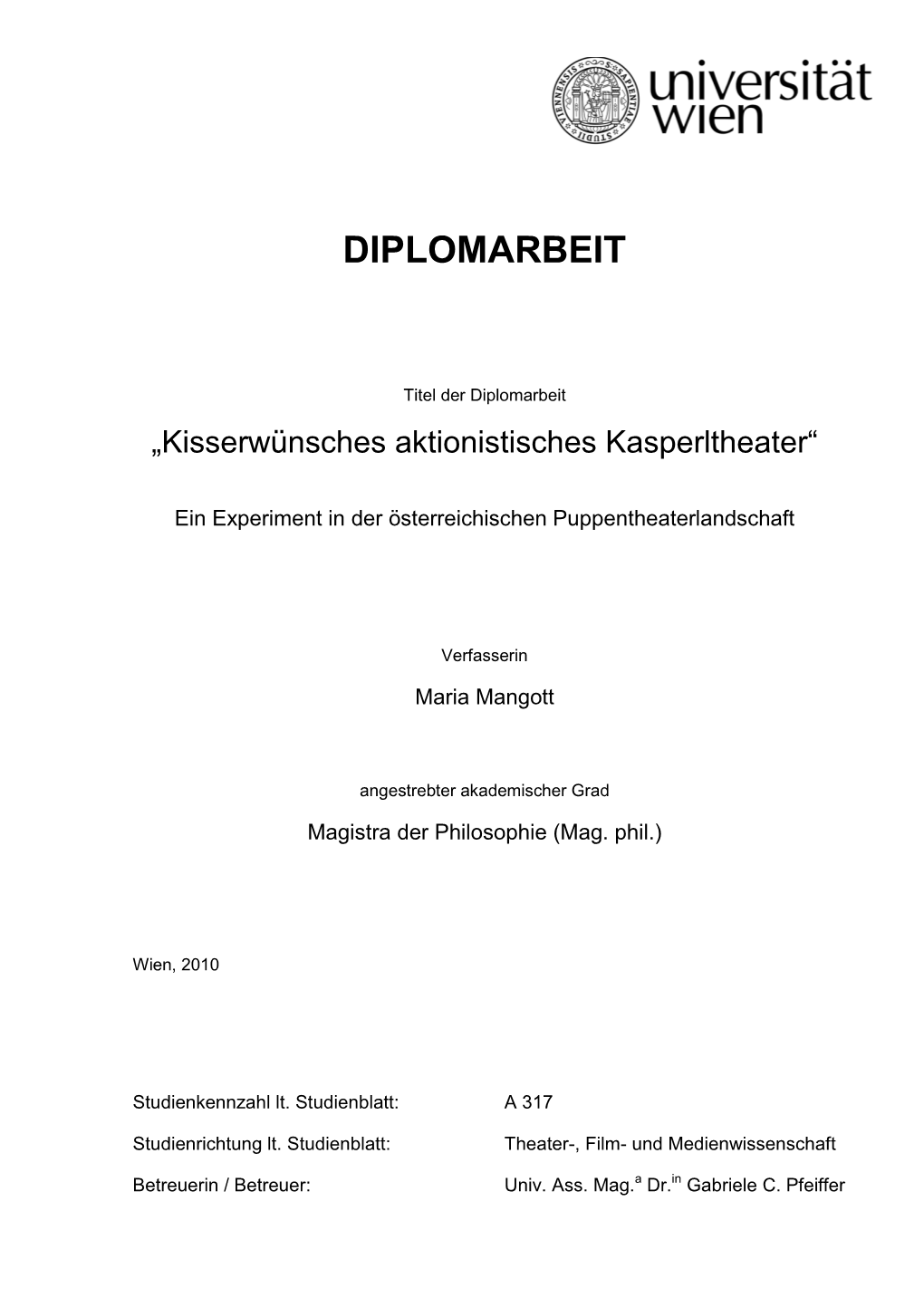 Diplomarbeit