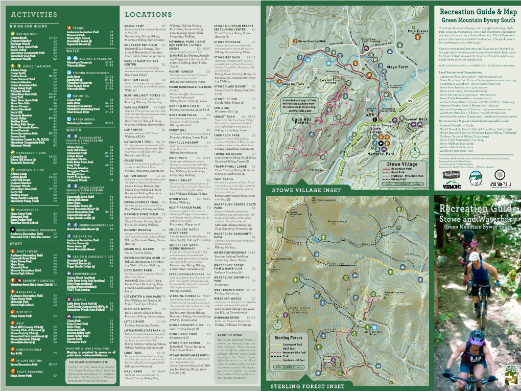 Waterbury-Stowe Recreation Guide