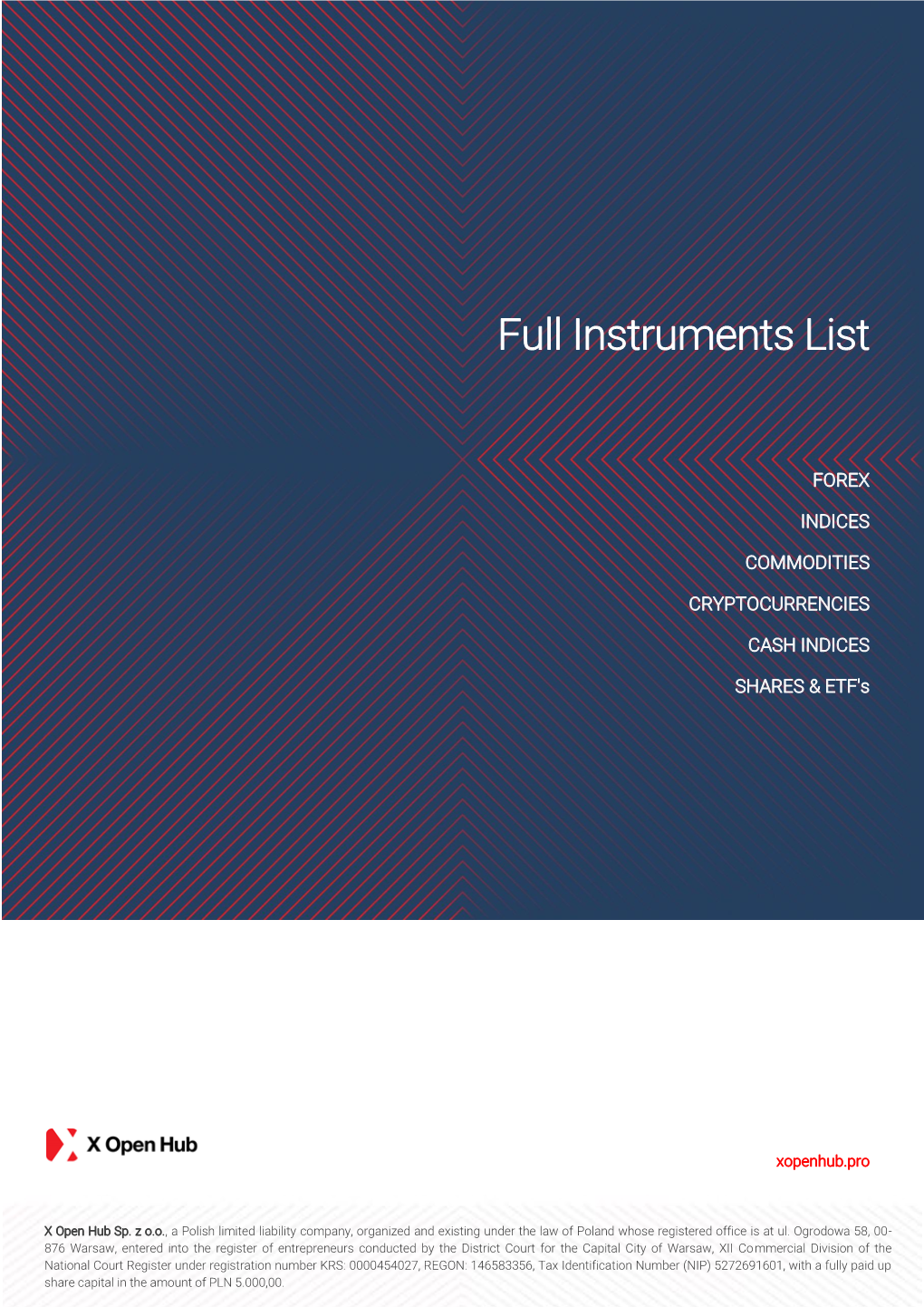 Full Instruments List