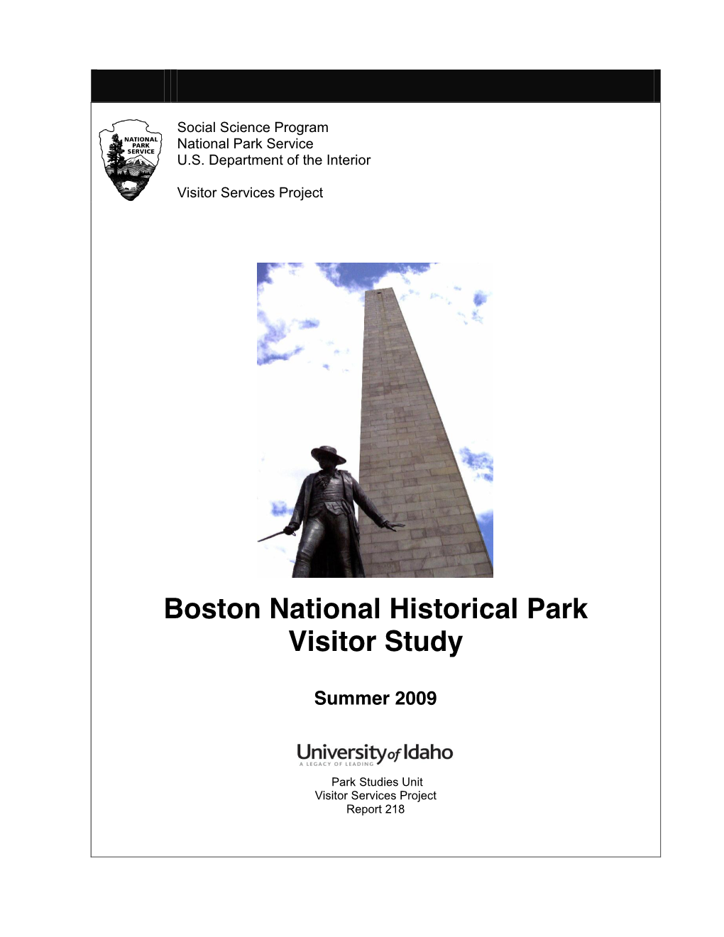 Boston National Historical Park Visitor Study