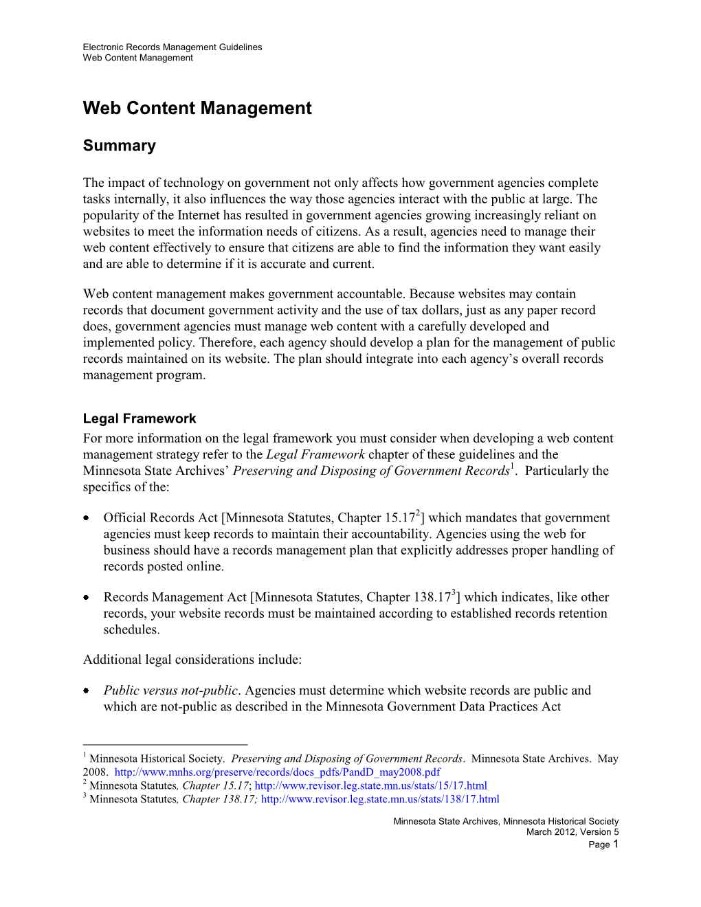 Web Content Management