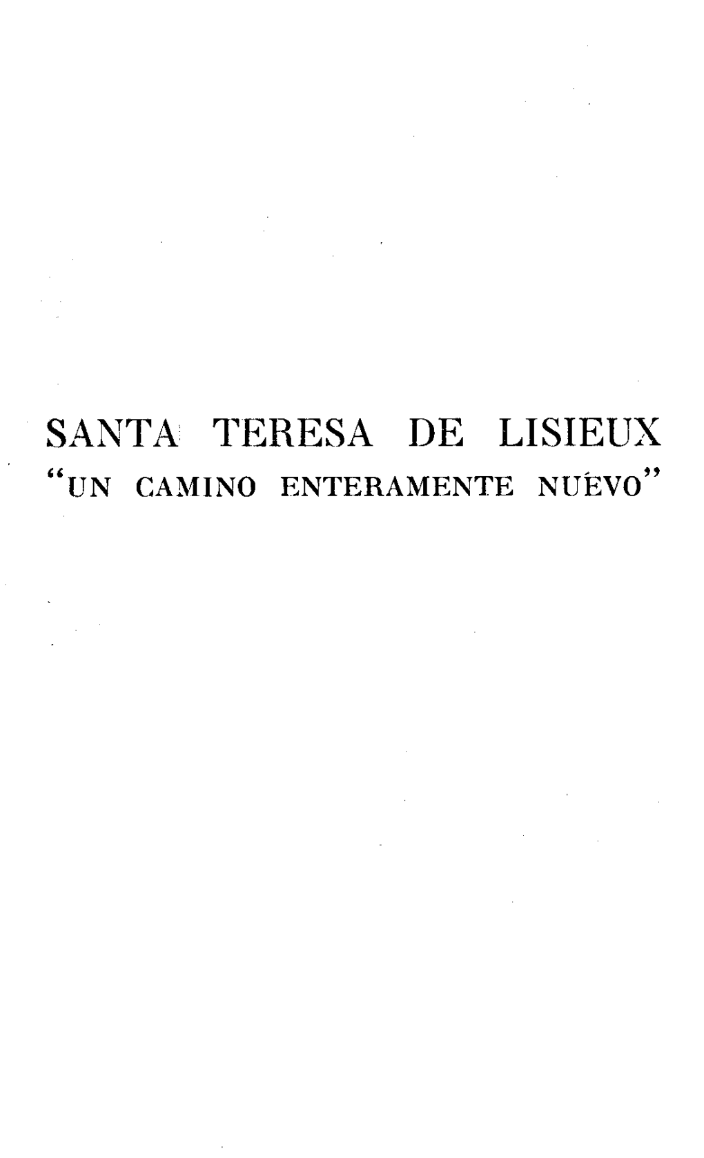 Santa Teresa De Lisieux 