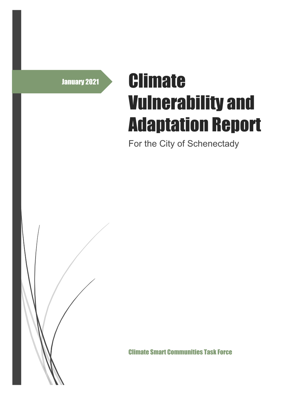 Climate Vulnerability and Adaptation Report for the City of Schenectady