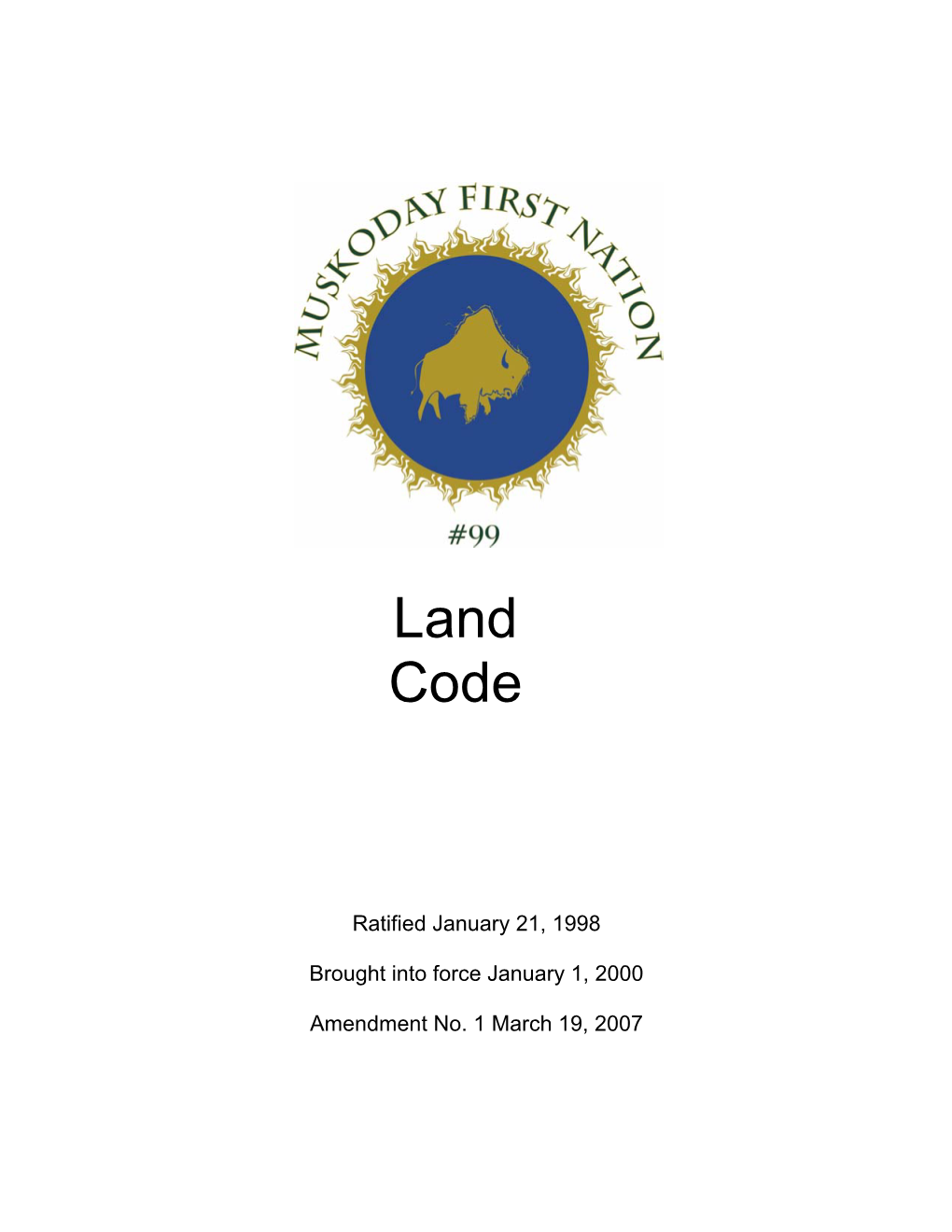 Muskoday Land Code