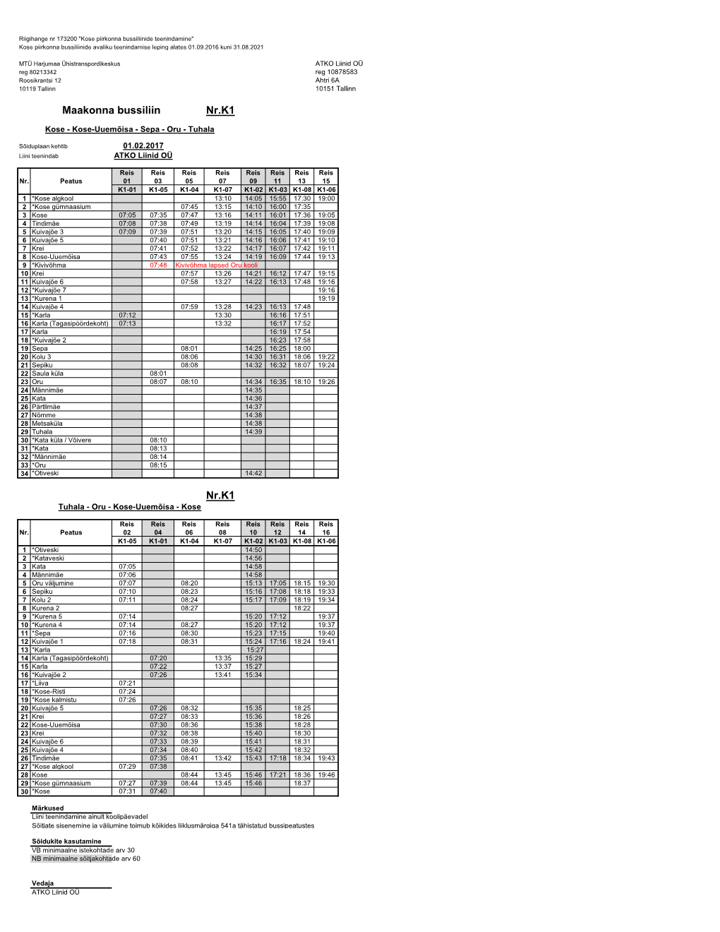 01B-Schedule for Line, Version 1.3.0724