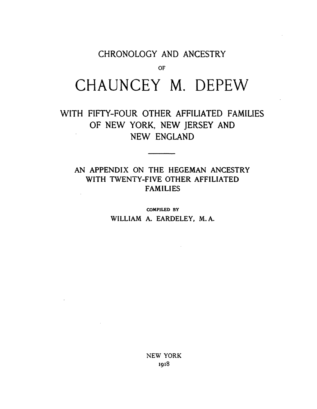 Chauncey M. Depew