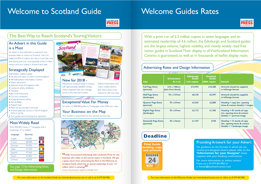 Guides Rates Welcome to Scotland Guide