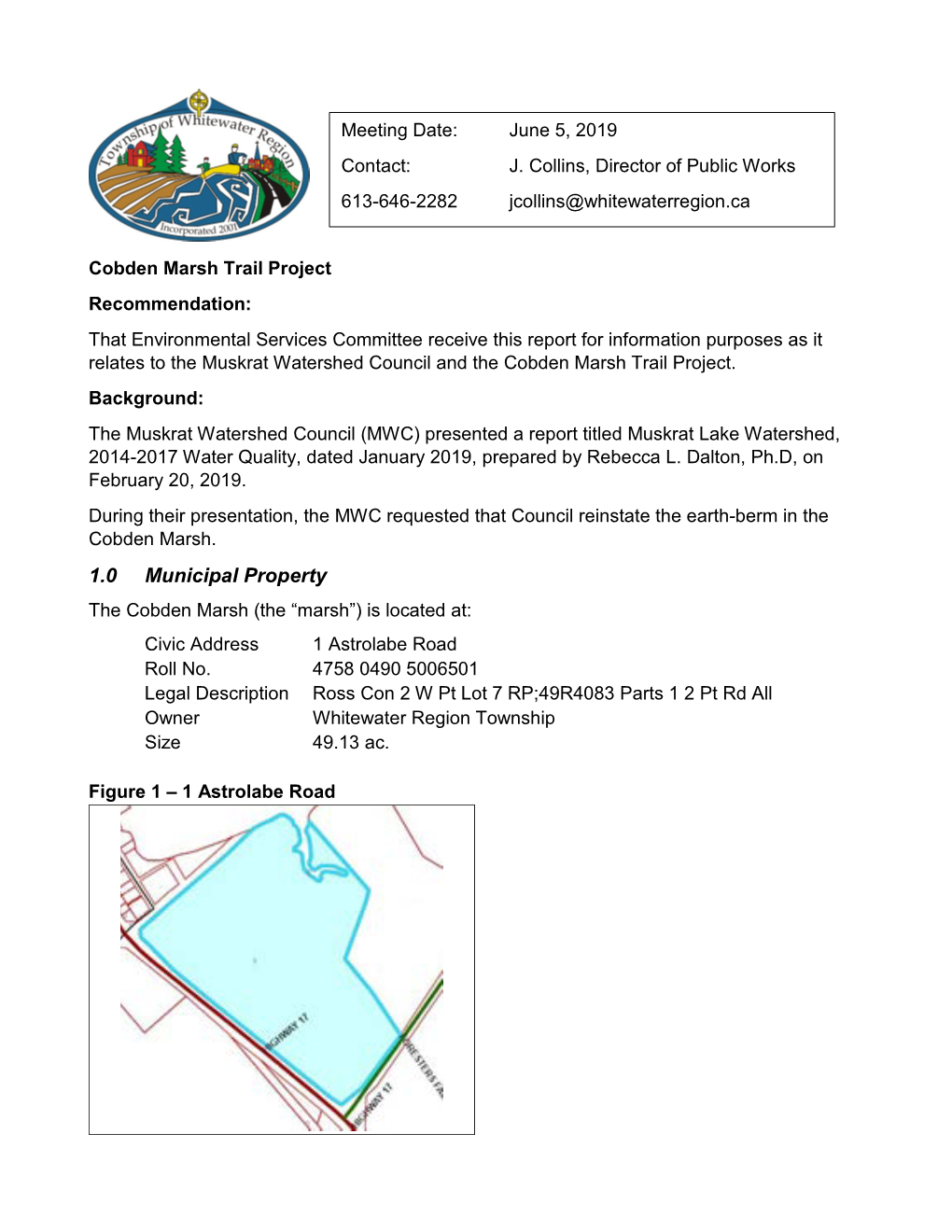 06-05 Cobden Marsh Trail Project