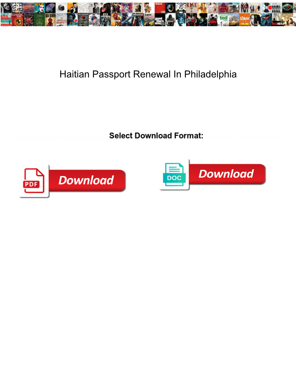 Haitian Passport Renewal in Philadelphia