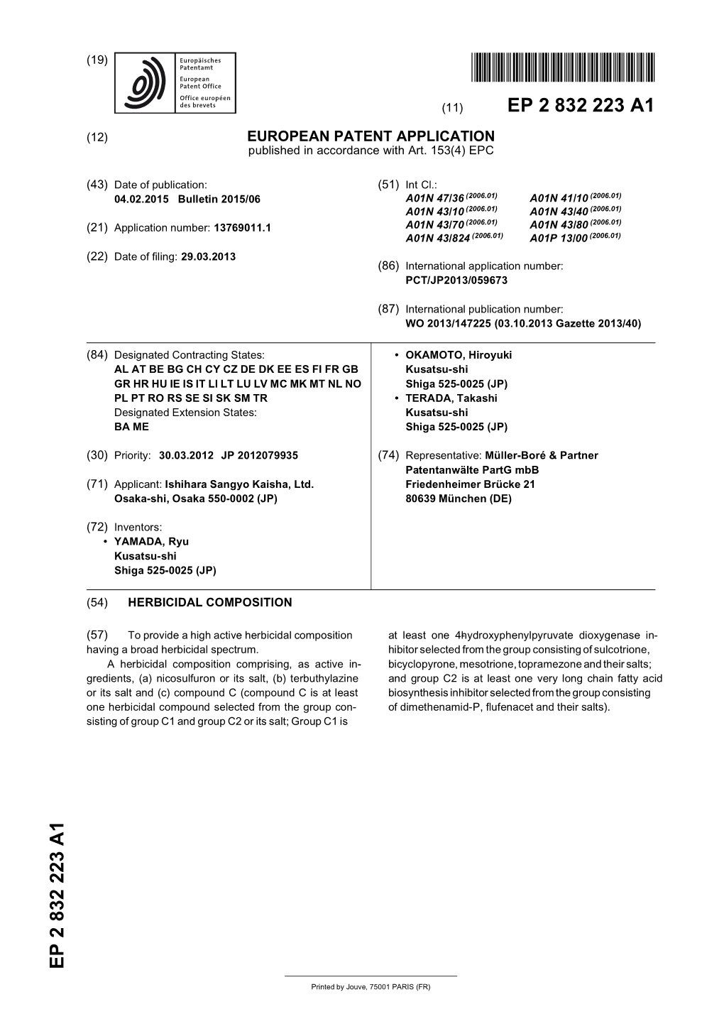 Herbicidal Composition