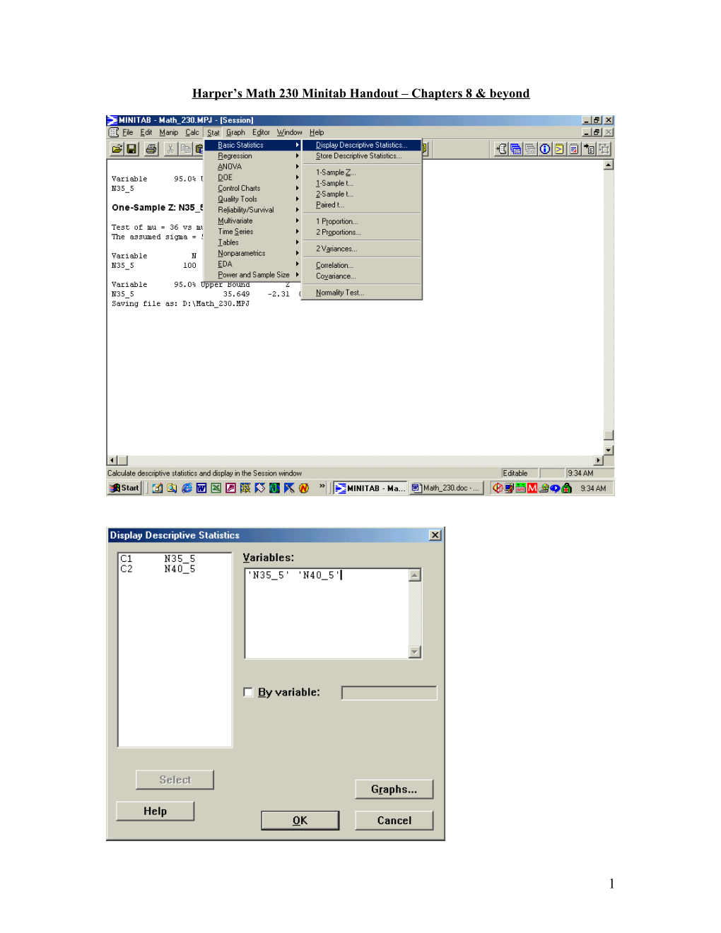 Descriptive Statistics: N35_5, N40_5