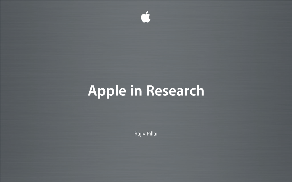 Clustering and Apple
