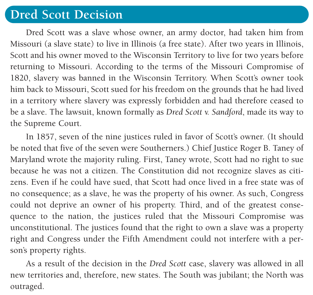 Dred Scott Decision Uncle Tom's Cabin