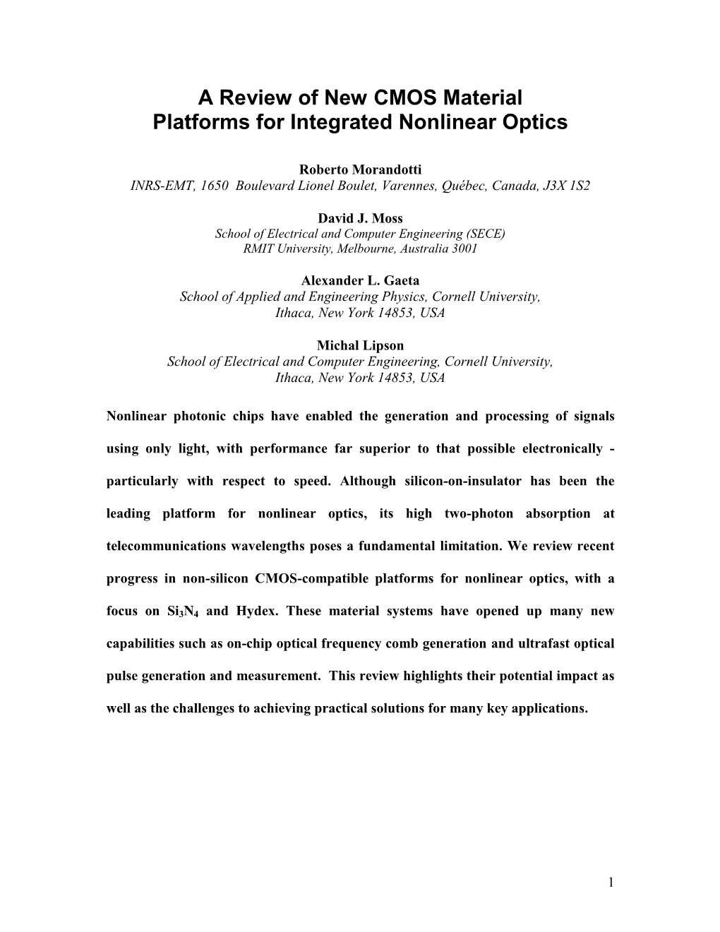 Low Power CW Nonlinear Optics in Silica Glass Photonic Integrated Circuit