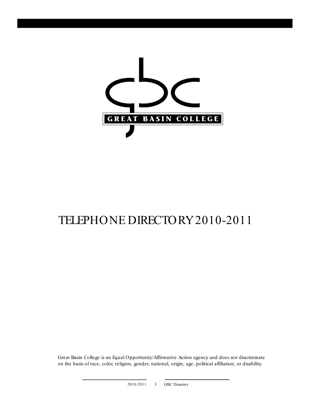 Telephone Directory 2010-2011