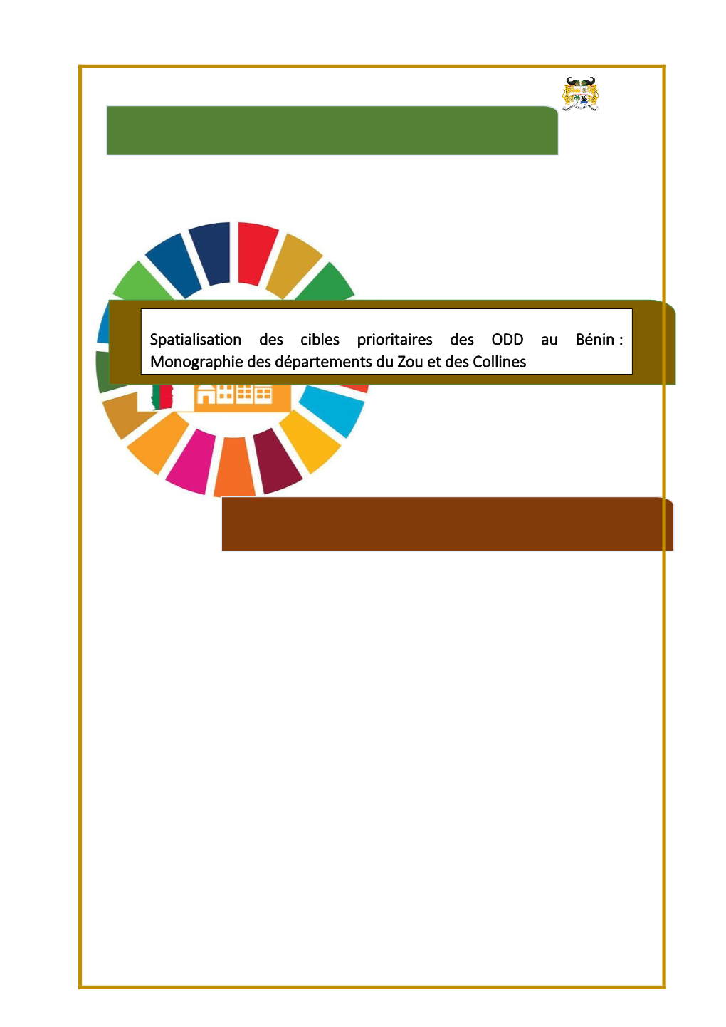 Monographie Des Départements Du Zou Et Des Collines