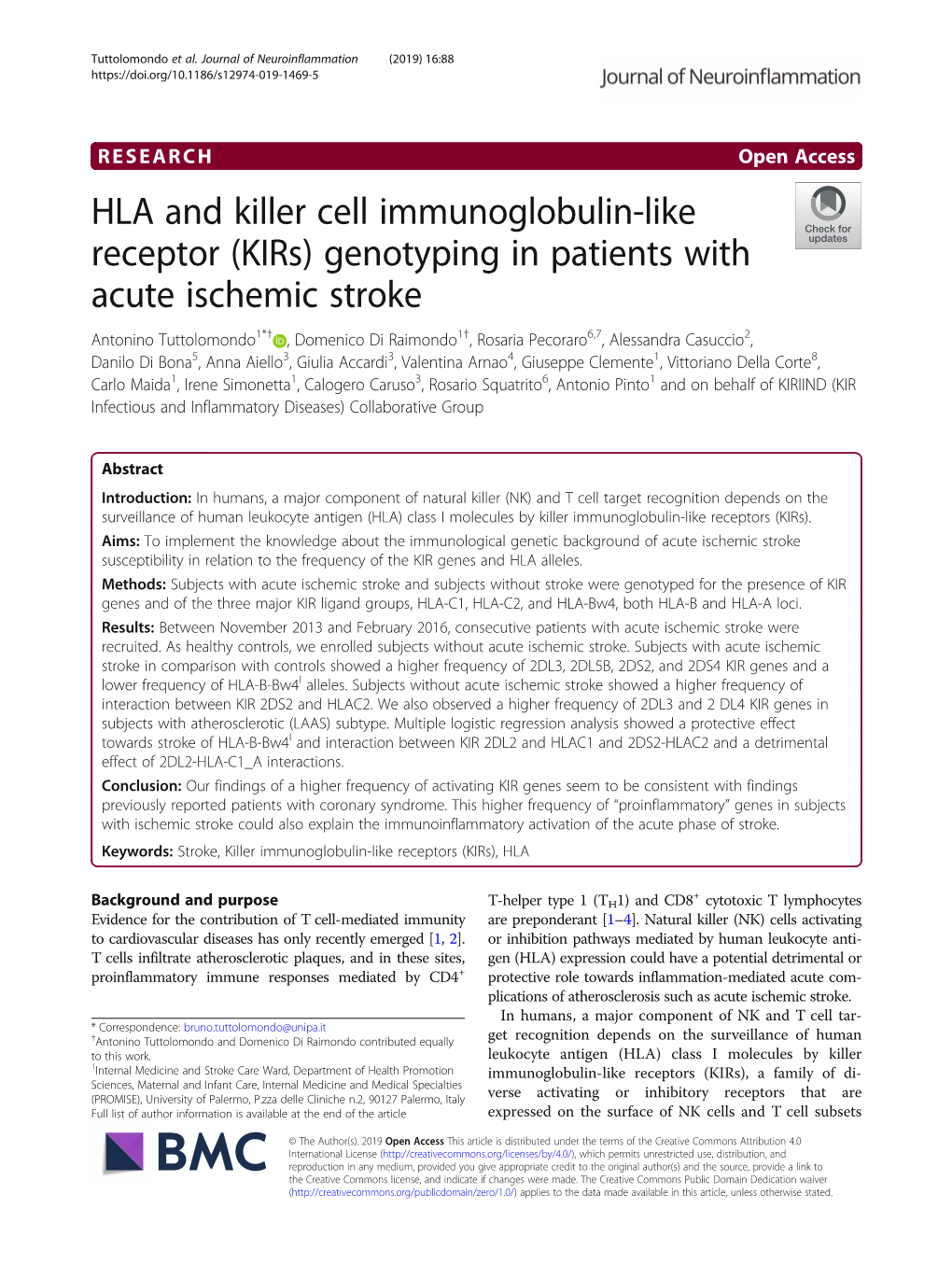 Genotyping in Patients with Acute Ischemic Stroke