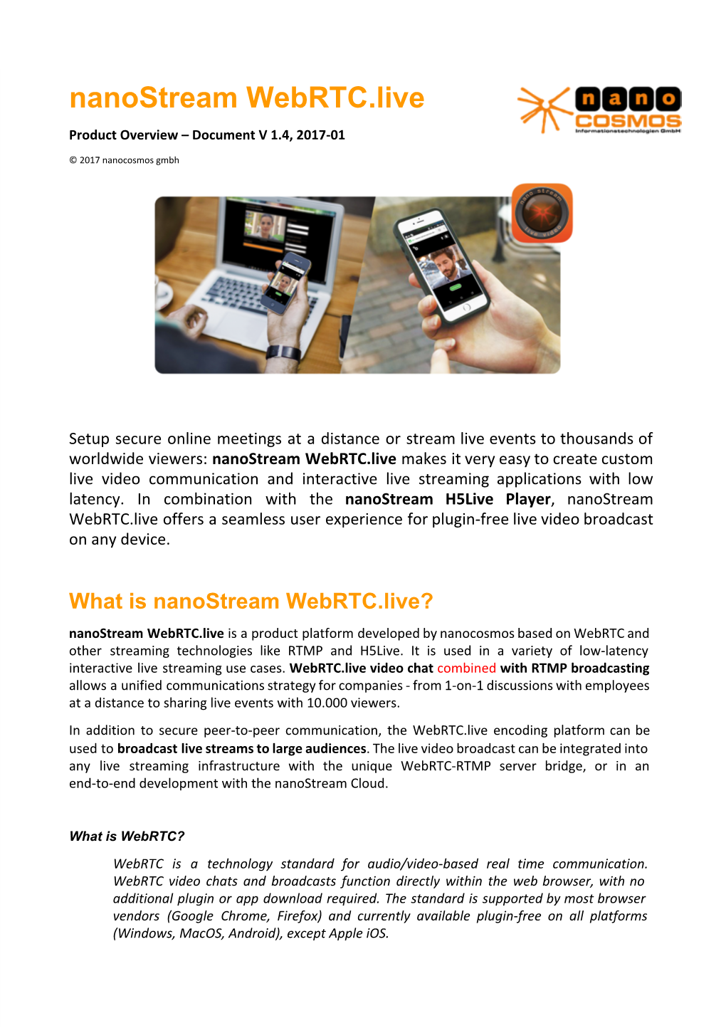 Nanostream Webrtc.Live