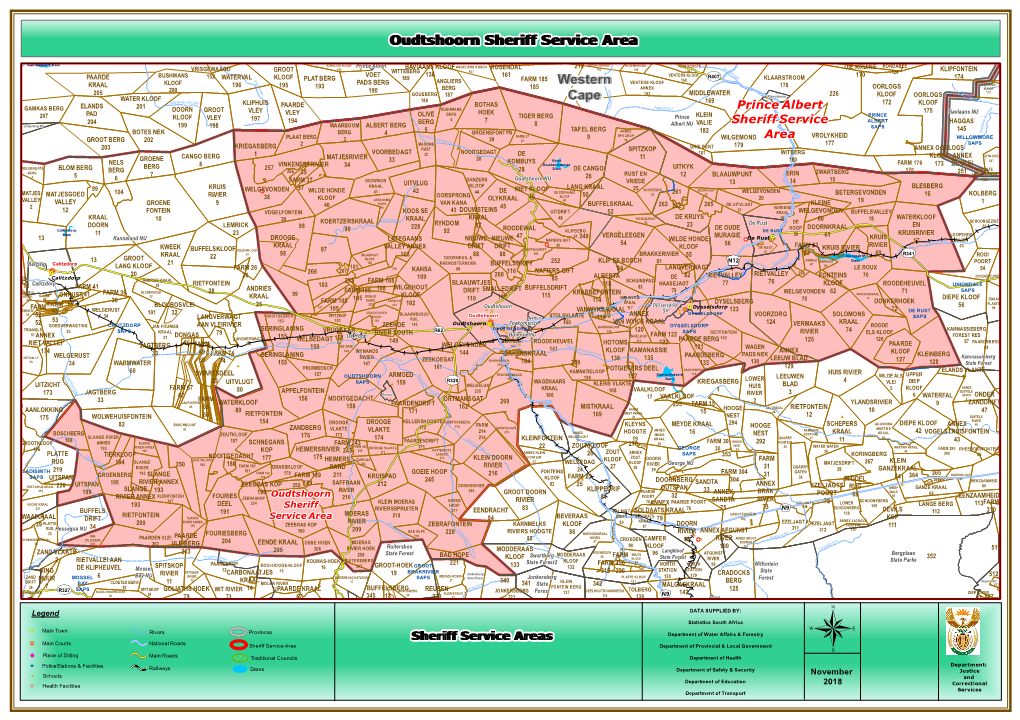 Western Western Cape Cape Oudtshoorn Sheriff Service Area