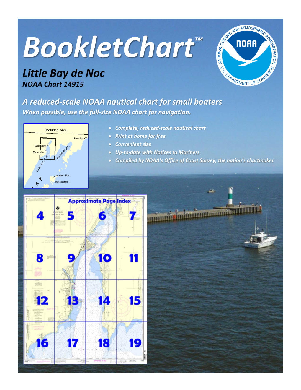 Bookletchart™ Little Bay De Noc NOAA Chart 14915