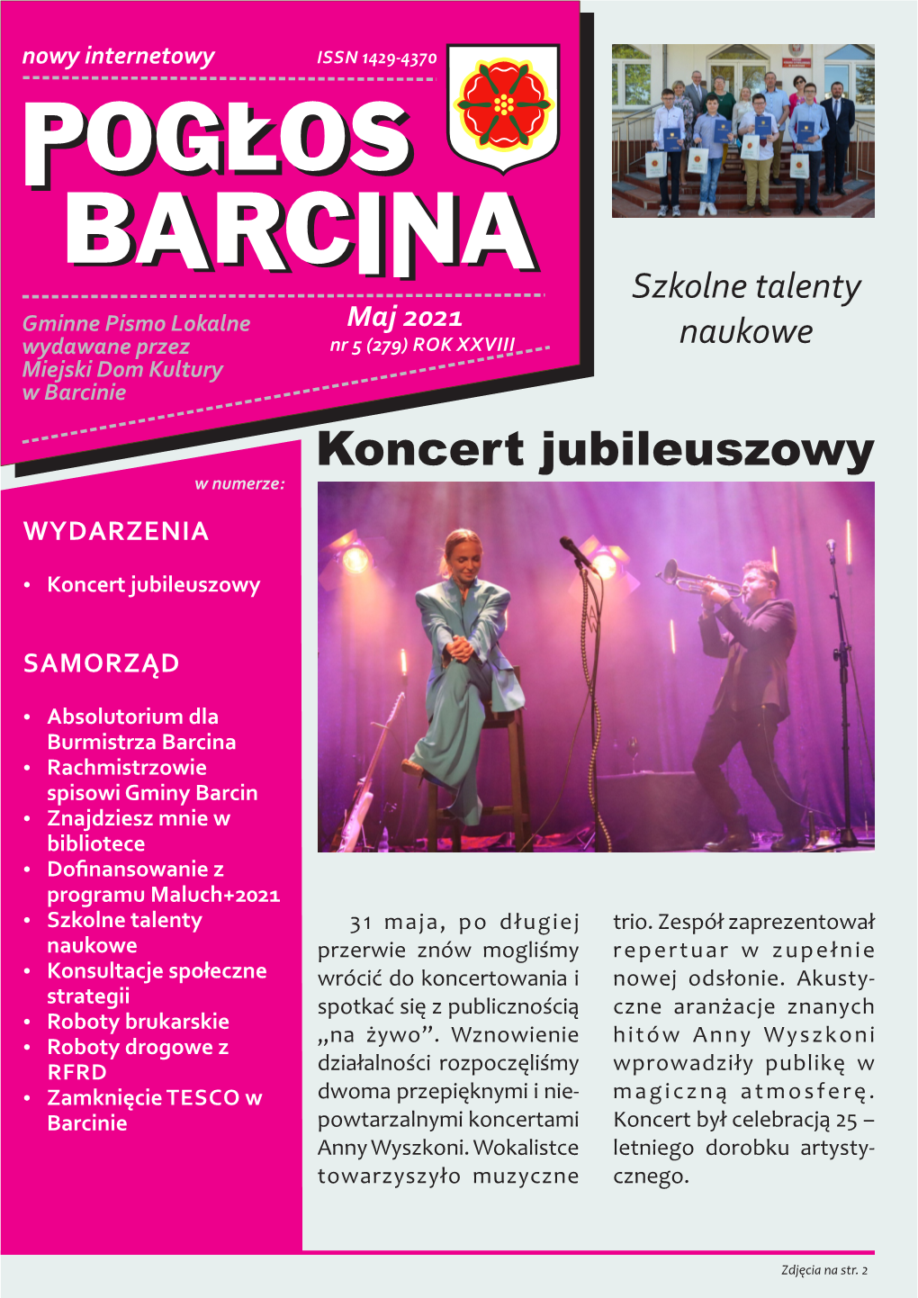 POGŁOS BARCINA Jest Barcin, W Którym Żyje 7.750 Osób