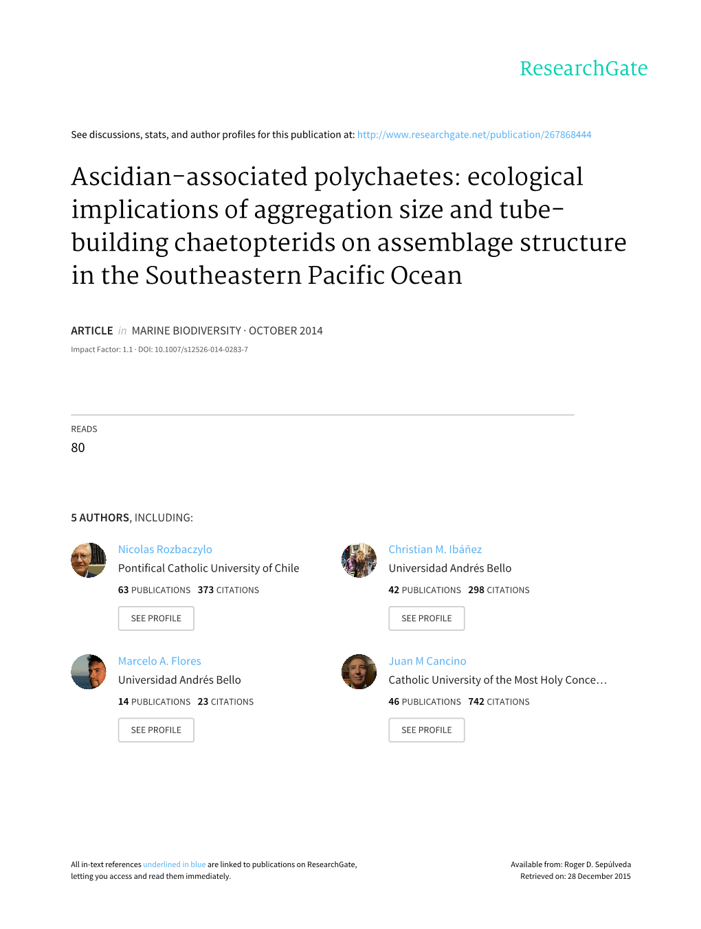 Ascidian-Associated Polychaetes