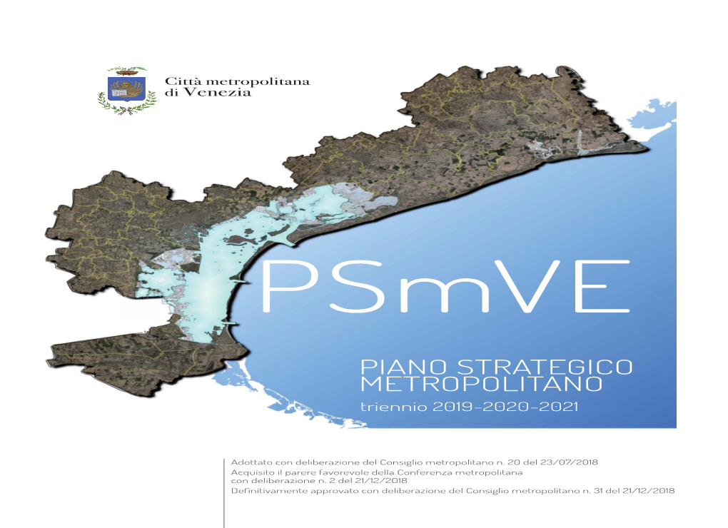 Piano Strategico Metropolitano (Psm) Per Il Triennio 2019-2021