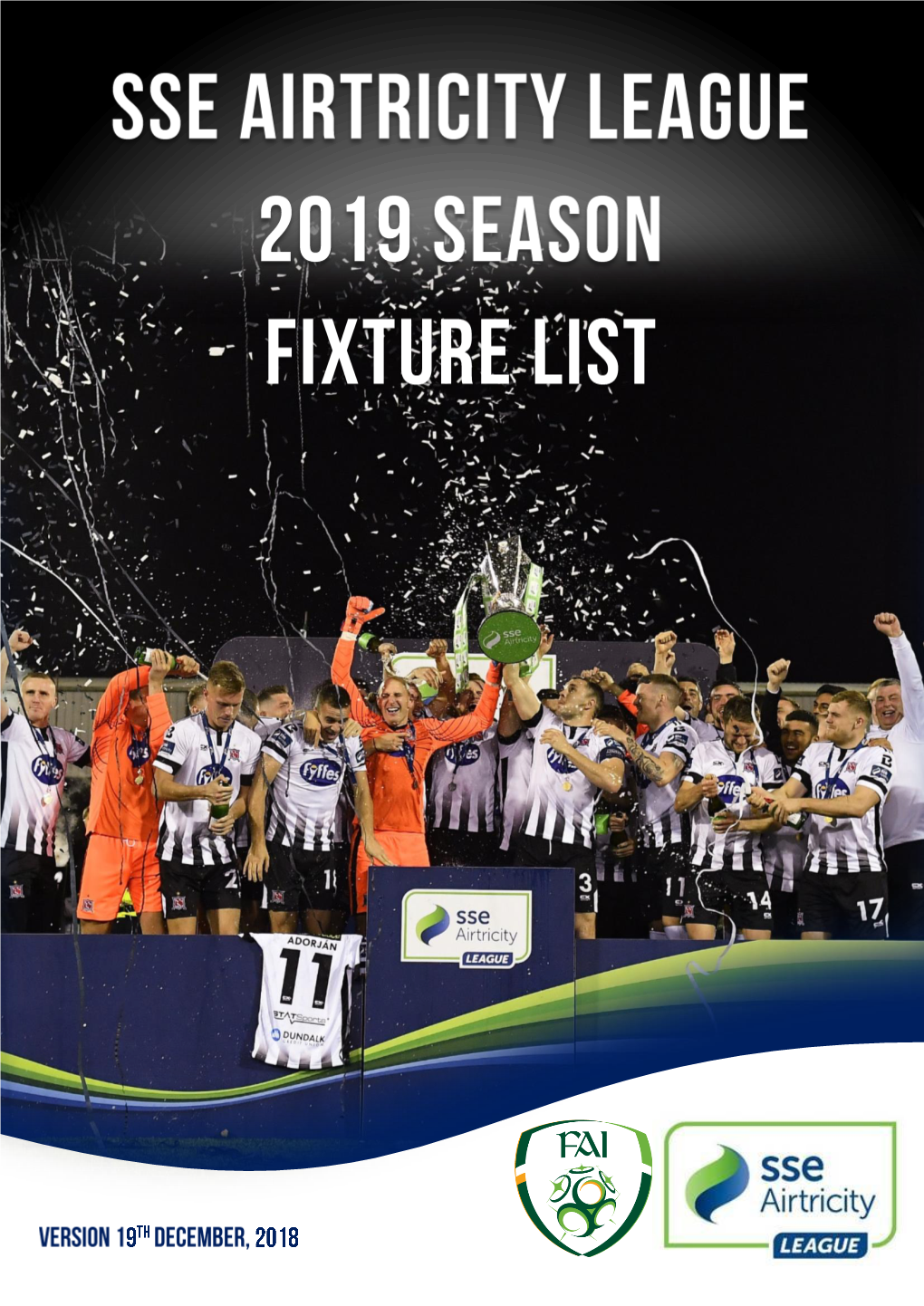 League Fixtures 2018 Season