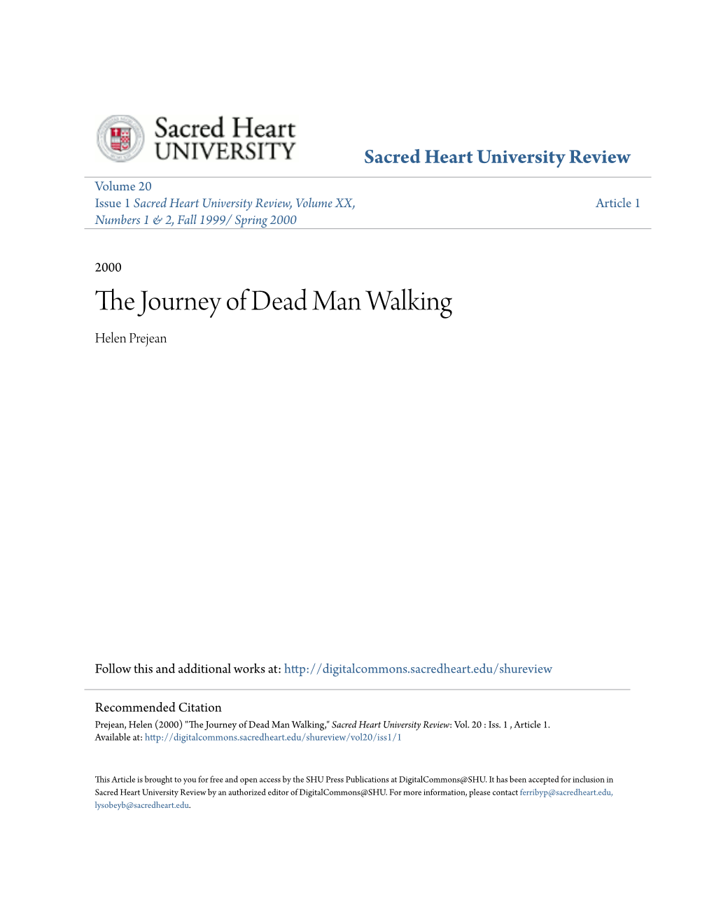 The Journey of Dead Man Walking