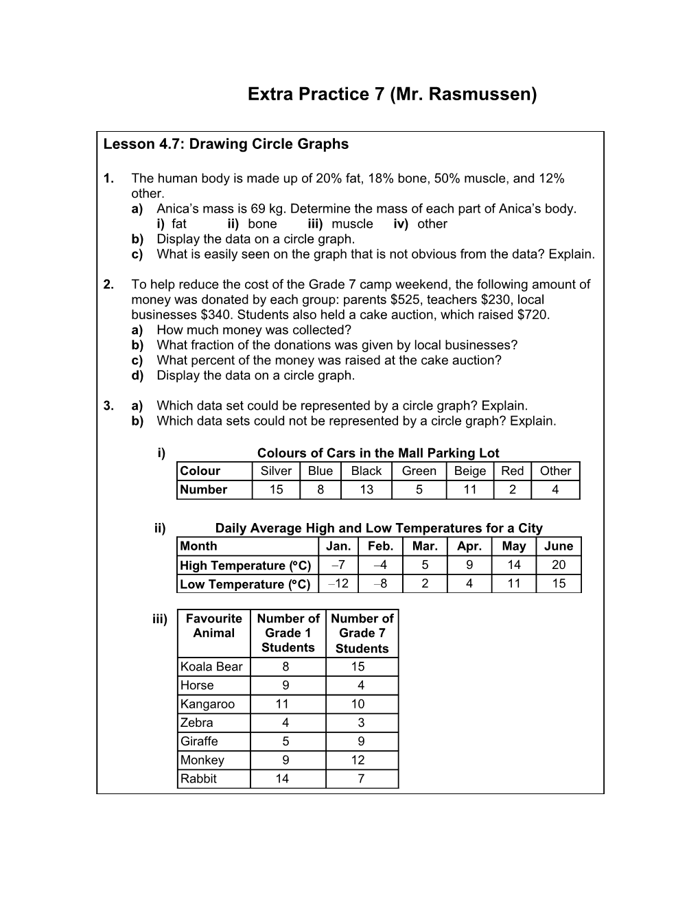 Extra Practice 7 (Mr