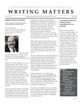 WRITING MATTERS James L