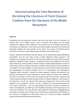 Debunking the Tamil & Sanskrit Fault-Line