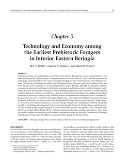 Technology and Economy Among the Earliest Prehistoric Foragers in Interior Eastern Beringia 81