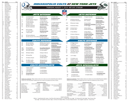 Indianapolis Colts at New York Jets